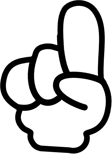 Pointing hand