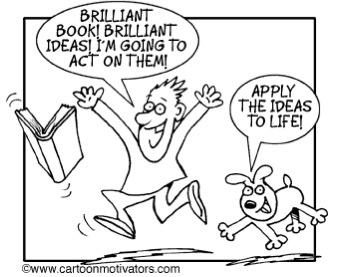 Cartoon about having feelings aligned with doing what you think is among the most important activities you could be doing.