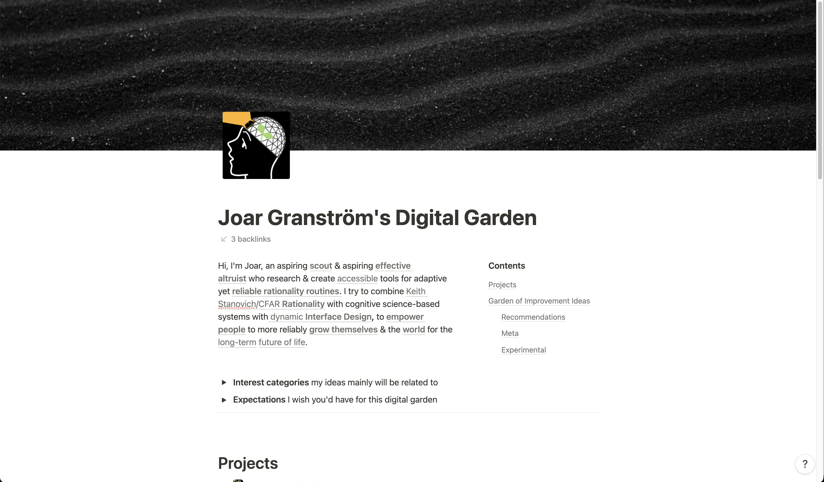 Digital garden